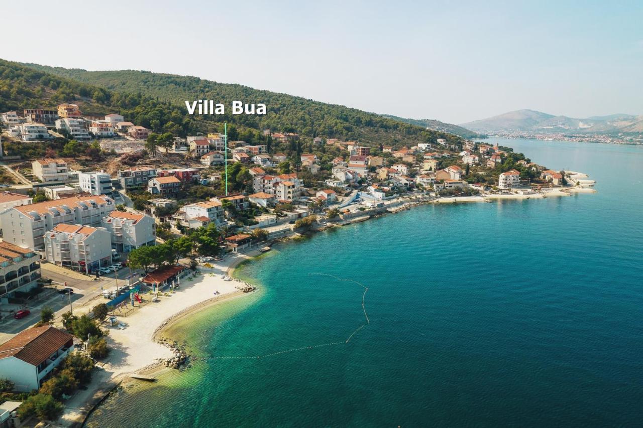 Villa Bua - Beautiful Seafront Apartments Trogir Bagian luar foto